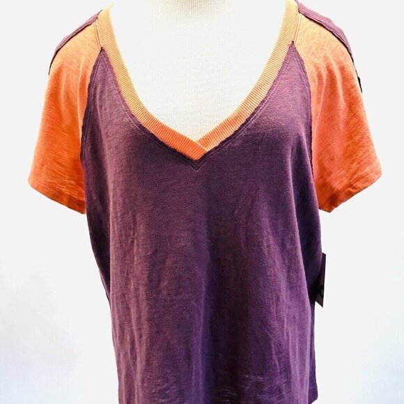 SO Tops - NWT SO GOODS FOR LIFE Juniors Short Sleeve Pullover V-Neck Blue Shirt Size XXL